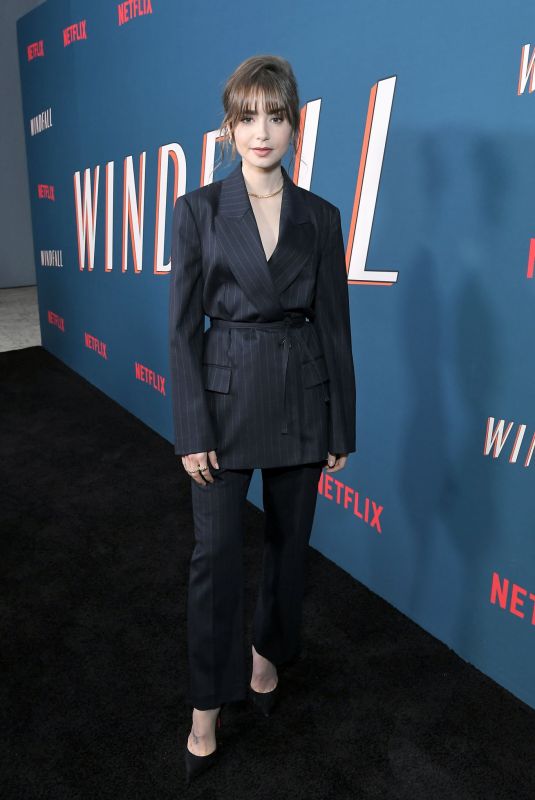LILY COLLINS at Windfall LA Special Screening in West Hollywood 03/11/2022