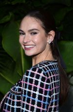 LILY JAMES at Chanel Pre-oscars Party in Beverly Hills 03/26/2022