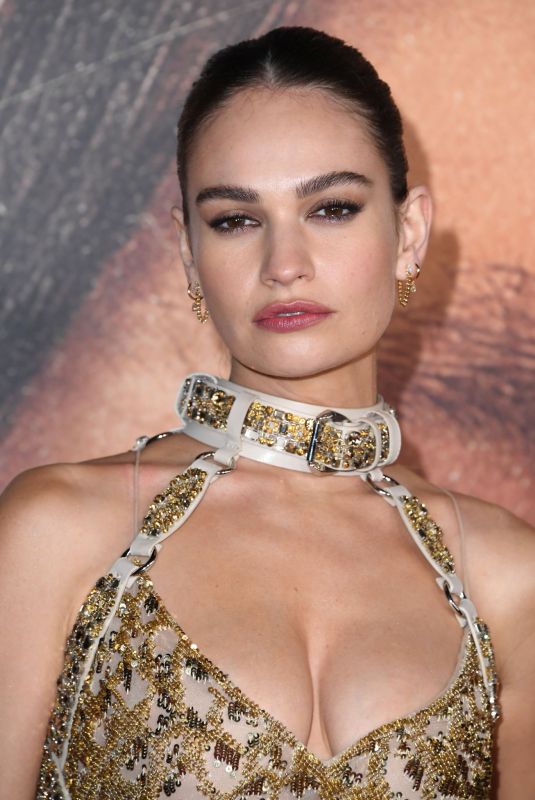 LILY JAMES at Pam & Tommy Finale Premiere in Los Angeles 03/08/2022