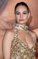 LILY JAMES at Pam & Tommy Finale Premiere in Los Angeles 03/08/2022