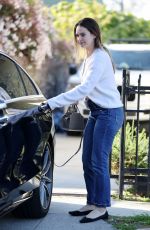 LILY JAMES in Denim Out in Los Angeles 03/09/2022
