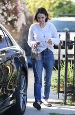 LILY JAMES in Denim Out in Los Angeles 03/09/2022