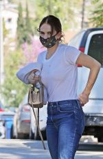 LILY JAMES in Denim Out in Los Angeles 03/09/2022