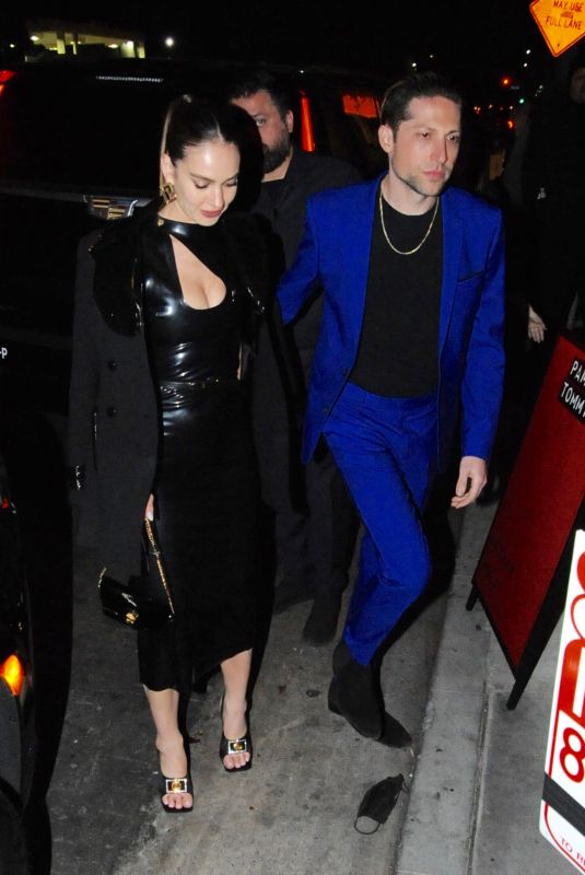 LILY JAMES Night Out in West Hollywood 03/10/2022