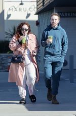 LILY KERSHAW at Maru Coffee in Los Feliz 03/12/2022