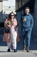 LILY KERSHAW at Maru Coffee in Los Feliz 03/12/2022