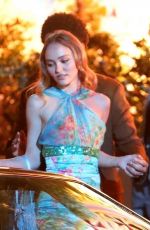 LILY-ROSE DEPP and Weeknd on the Set of The Idol in Los Angeles 03/11/2022