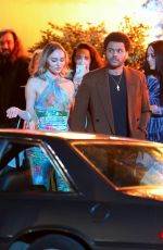 LILY-ROSE DEPP and Weeknd on the Set of The Idol in Los Angeles 03/11/2022
