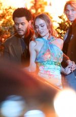 LILY-ROSE DEPP and Weeknd on the Set of The Idol in Los Angeles 03/11/2022
