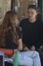 LILY-ROSE DEPP Out for Breakfast with a Friend in West Hollywood 02/27/2022