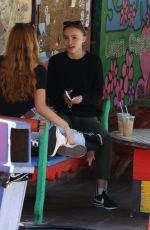 LILY-ROSE DEPP Out for Breakfast with a Friend in West Hollywood 02/27/2022