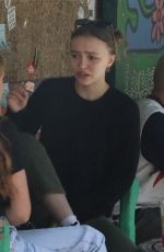 LILY-ROSE DEPP Out for Breakfast with a Friend in West Hollywood 02/27/2022