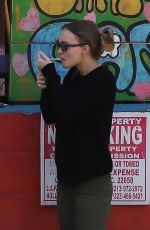 LILY-ROSE DEPP Out for Iced Coffee in Hollywood 02/27/2022