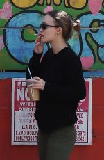LILY-ROSE DEPP Out for Iced Coffee in Hollywood 02/27/2022