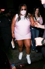 LIZZO Arrives at Benny Blanco