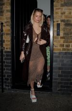 LOTTIE MOSS Leaves Chiltern Firehouse in London 03/10/2022