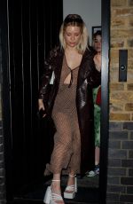 LOTTIE MOSS Leaves Chiltern Firehouse in London 03/10/2022