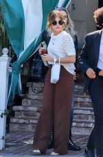 LUCY HALE Arrives at a Lunch Meeting in West Hollywood 03/16/2022