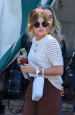 LUCY HALE Arrives at a Lunch Meeting in West Hollywood 03/16/2022