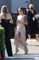 LUCY HALE Arrives at Elton John AIDS Foundation