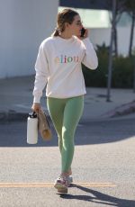 LUCY HALE Arrives at Forma Pilates Session in Los Angeles 03/13/2022