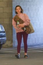 LUCY HALE ARRIVES at Yoga Class in Studio City 03/09/2022