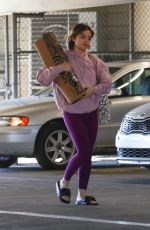 LUCY HALE ARRIVES at Yoga Class in Studio City 03/09/2022