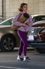 LUCY HALE ARRIVES at Yoga Class in Studio City 03/09/2022