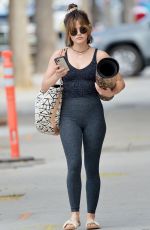 LUCY HALE at a Gym in Los Angeles 03/22/2022
