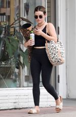 LUCY HALE at a Gym in Los Angeles 03/22/2022