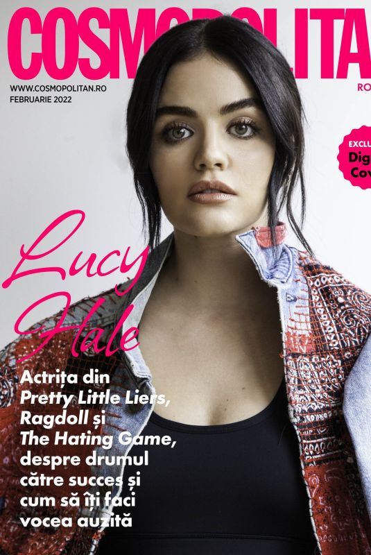 LUCY HALE for Cosmopolitan Magazine, Romania February 2022