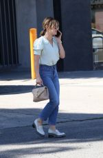 LUCY HALE in Denim Out for Coffee in Los Angeles 03/11/2022