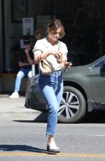 LUCY HALE in Denim Out for Coffee in Los Angeles 03/11/2022