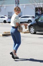 LUCY HALE in Denim Out for Coffee in Los Angeles 03/11/2022