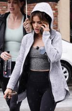 LUCY HALE Leaves a Workout in Studio City 03/28/2022