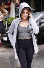 LUCY HALE Leaves a Workout in Studio City 03/28/2022