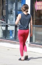 LUCY HALE Leaves Pilates Class in Studio City 03/25/2022