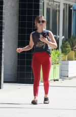LUCY HALE Leaves Pilates Class in Studio City 03/25/2022