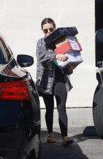 LUCY HALE Leaves UPS Store in Stdio City 03/20/2022