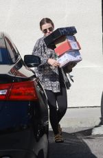 LUCY HALE Leaves UPS Store in Stdio City 03/20/2022