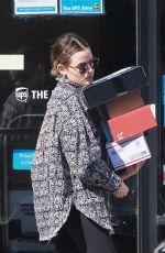 LUCY HALE Leaves UPS Store in Stdio City 03/20/2022