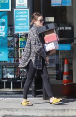 LUCY HALE Leaves UPS Store in Stdio City 03/20/2022