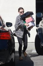 LUCY HALE Leaves UPS Store in Stdio City 03/20/2022