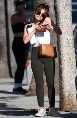 LUCY HALE Out and About in Los Angeles 03/20/2022