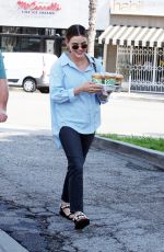 LUCY HALE Out for Coffee at Alfred in Los Angeles 03/30/2022