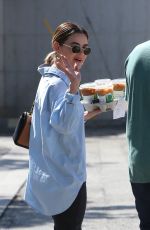 LUCY HALE Out for Coffee at Alfred in Los Angeles 03/30/2022