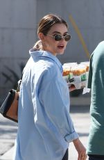 LUCY HALE Out for Coffee at Alfred in Los Angeles 03/30/2022