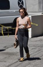 LUCY HALE Out for Iced Coffee in Studio City 03/22/2022