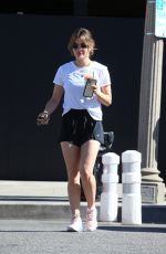 LUCY HALE Out for Iced Coffee in West Hollywood 03/23/2022
