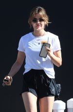 LUCY HALE Out for Iced Coffee in West Hollywood 03/23/2022